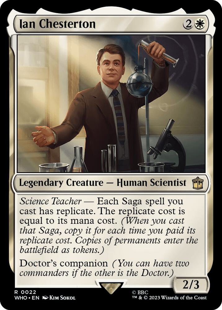 Ian Chesterton 22 card