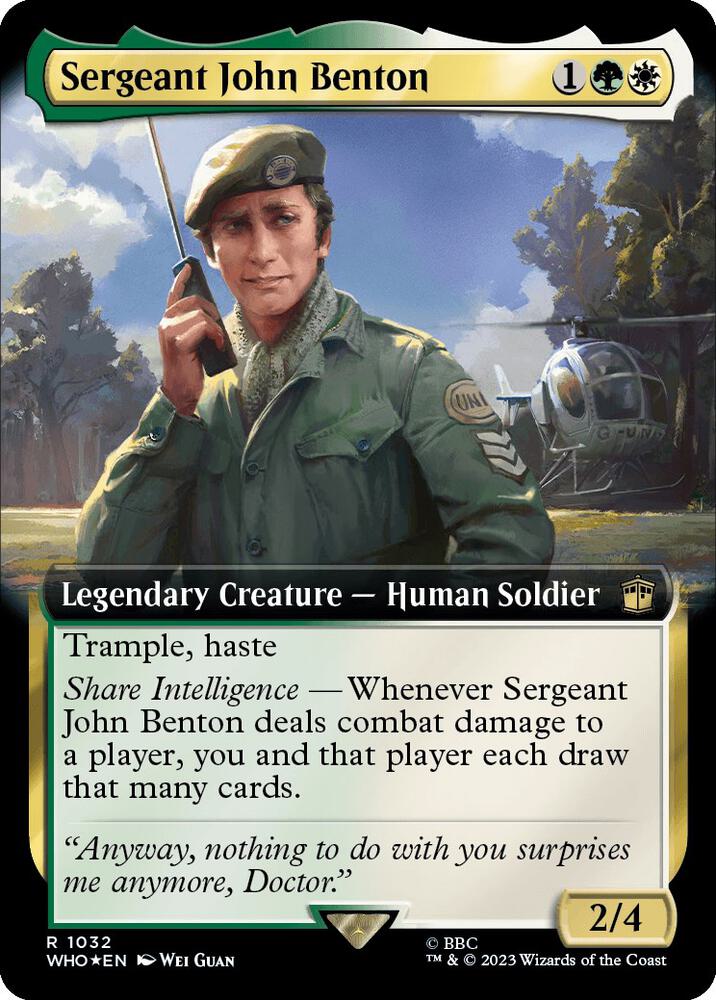 Sergeant John Benton (Extended Art) (Surge Foil) 1032 card