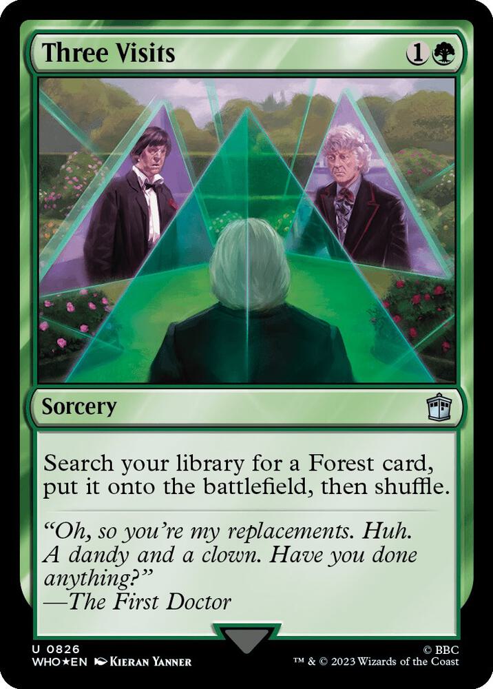 Three Visits (Surge Foil) 826 card