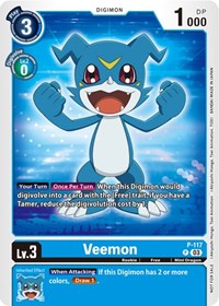 Veemon - P-117 (NYCC 2023 Demo Deck) - Digimon Demo Deck Exclusive Cards - Digimon card