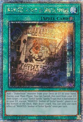 WANTED: Seeker of Sinful Spoils (Quarter Century Secret Rare