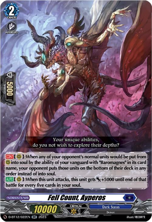 Fell Count, Ayperos