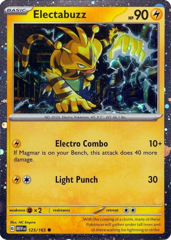 Electabuzz - 125/165 (Cosmos Holo) 125/165 from Miscellaneous Cards & Products