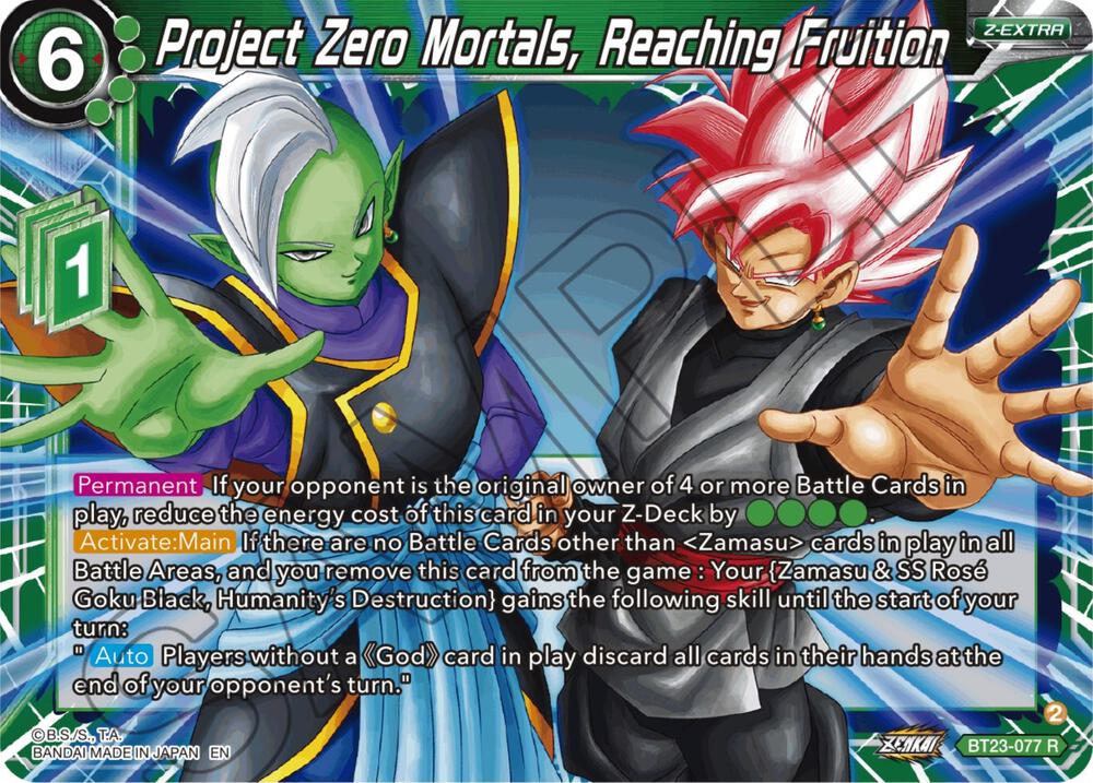 Project Zero Mortals, Reaching Fruition - Perfect Combination