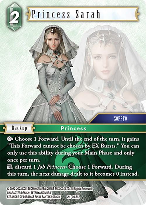 Princess Sarah - Beyond Destiny - Final Fantasy TCG