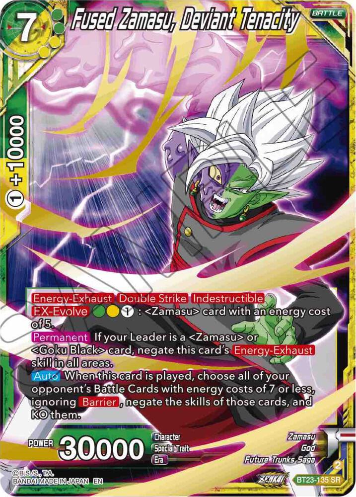 Fused Zamasu, Deviant Tenacity - Perfect Combination - Dragon Ball