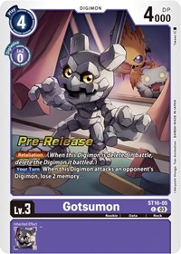 Gotsumon (Starter Deck 16: Wolf of Friendship Pre-Release Cards)