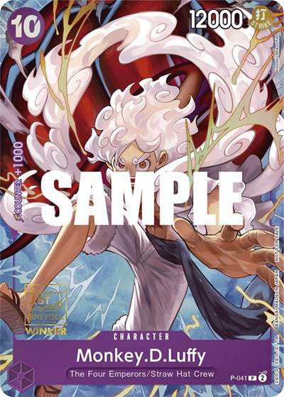 Monkey.D.Luffy (041) (1st Anniversary Tournament) One Piece Promotion Cards PR One Piece card — value and price
