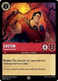 Gaston - Arrogant Hunter (Disney Lorcana Promo Cards)