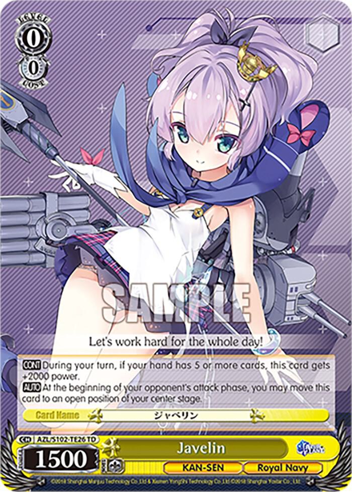 Javelin - Azur Lane - Weiss Schwarz - TCGplayer.com