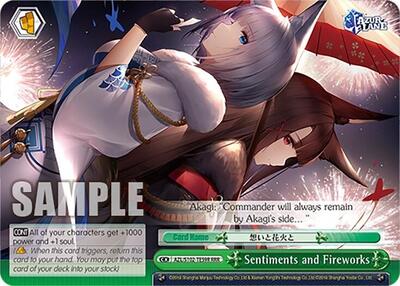 Sentiments and Fireworks (RRR) Azur Lane card price