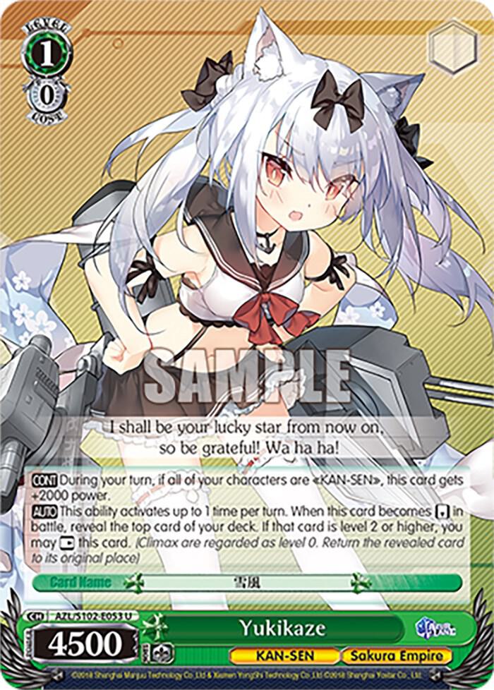 Yukikaze - Azur Lane - Weiss Schwarz - TCGplayer.com