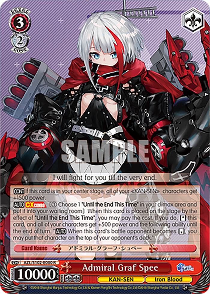 Admiral Graf Spee - Azur Lane - Weiss Schwarz - TCGplayer.com