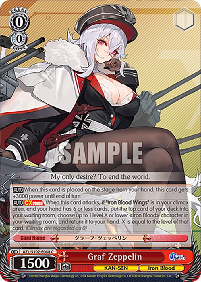 ws ヴァイスシュヴァルツ 駆逐艦 ジャベリン CXチャレンジ PR+ Graf Zeppelin - Azur Lane - Weiss Schwarz - TCGplayer.com