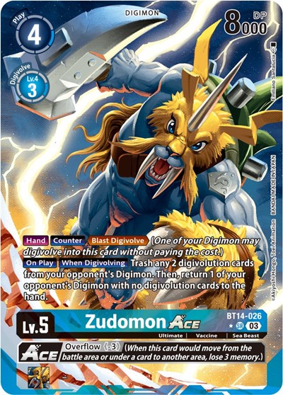 Zudomon ACE (English Exclusive Alternate Art) Blast Ace card price