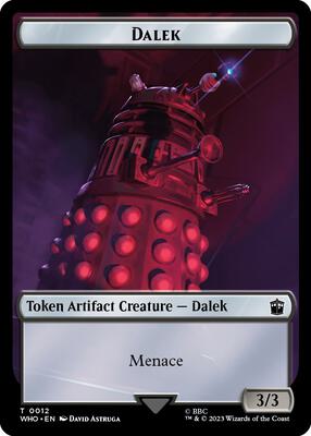 Dalek // Food (0025) Double-Sided Token 12 // 25 – Universes Beyond: Doctor Who (Token)