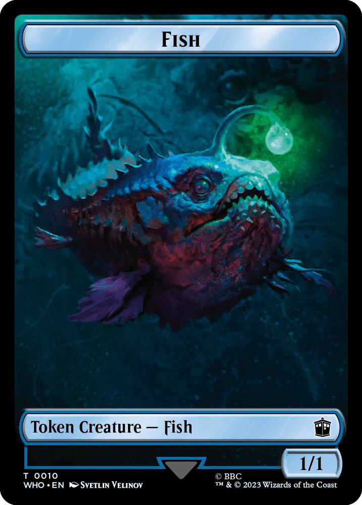 Fish // Alien Insect Double-Sided Token