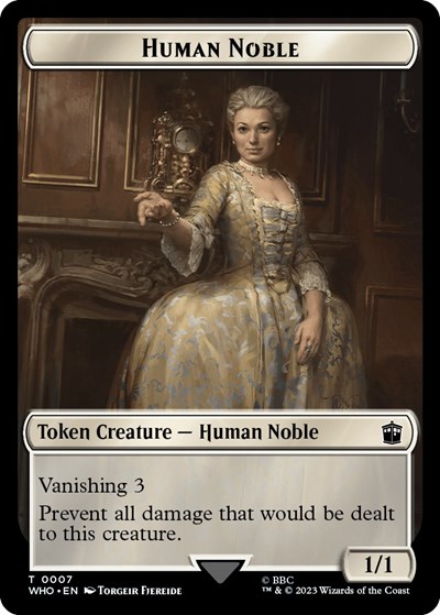 Human Noble // Alien Salamander Double-Sided Token
