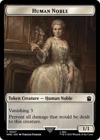 Human Noble // Mark of the Rani Double-Sided Token