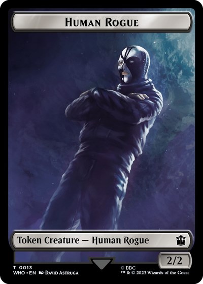 Human Rogue // Clue (0022) Double-Sided Token
