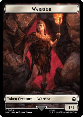 Warrior // Food (0025) Double-Sided Token 9 // 25 – Universes Beyond: Doctor Who (Token)