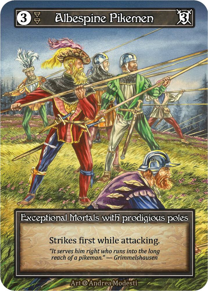 Albespine Pikemen (Foil)