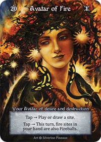 Avatar of Fire (Preconstructed Deck) - Alpha - Sorcery: Contested Realm card