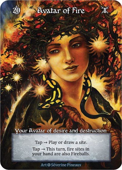 Avatar of Fire (Foil) Alpha Elite Sorcery card — value and price