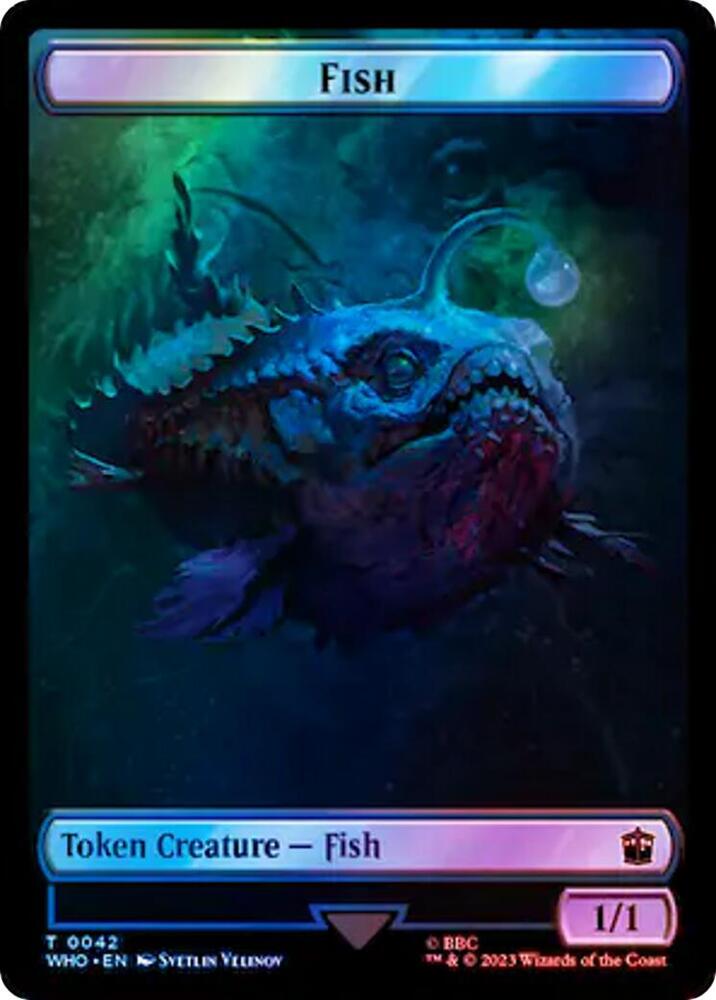 Fish // Mark of the Rani Double-Sided Token (Surge Foil)