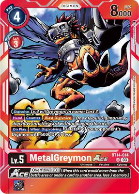MetalGreymon ACE - Blast Ace - Digimon Card Game - TCGplayer.com