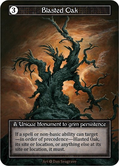 Blasted Oak (Foil) Alpha card price
