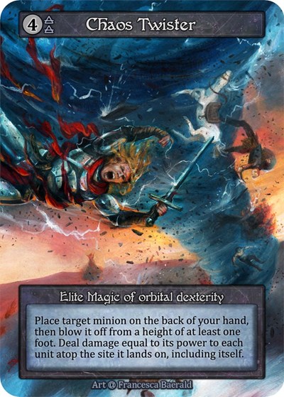 Chaos Twister Alpha Elite Sorcery card — value and price