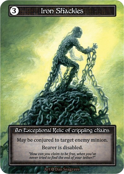 Iron Shackles (Foil) Alpha Exceptional Sorcery card — value and price