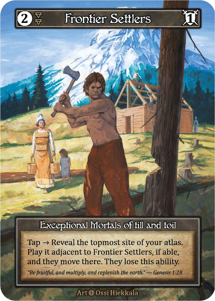 Frontier Settlers (Foil) - Alpha - Sorcery: Contested Realm