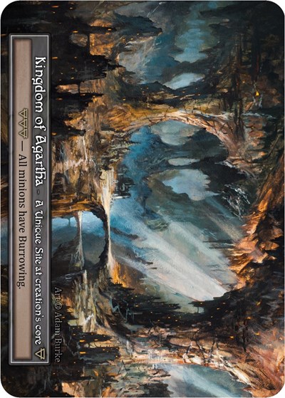 Kingdom of Agartha (Foil) Alpha Unique Sorcery card — value and price