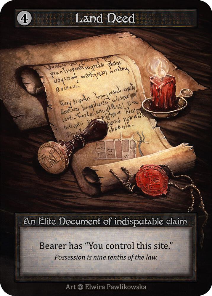 Land Deed — Alpha card