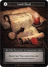 Land Deed (Foil) - Alpha - Sorcery: Contested Realm card