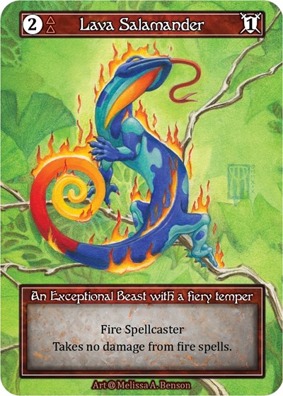Lava Salamander (Foil) Alpha card price