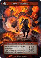 Major Explosion — Alpha