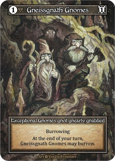 Gneissgnath Gnomes (Foil) Alpha Exceptional Sorcery card — value and price