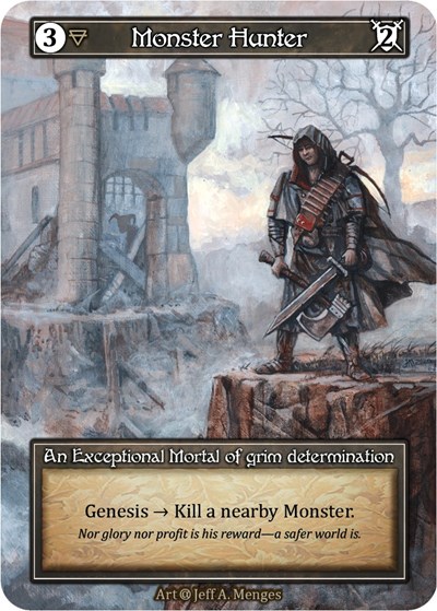 Monster Hunter (Foil) Alpha Exceptional Sorcery card — value and price