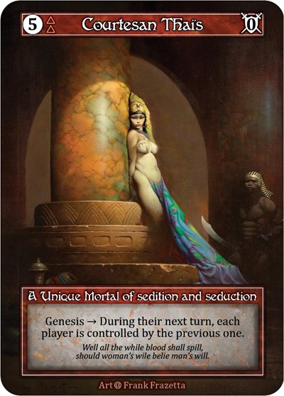 Courtesan Thaïs (Foil) Alpha Unique Sorcery card — value and price