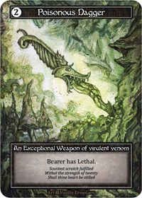 Poisonous Dagger (Foil) - Alpha - Sorcery: Contested Realm card