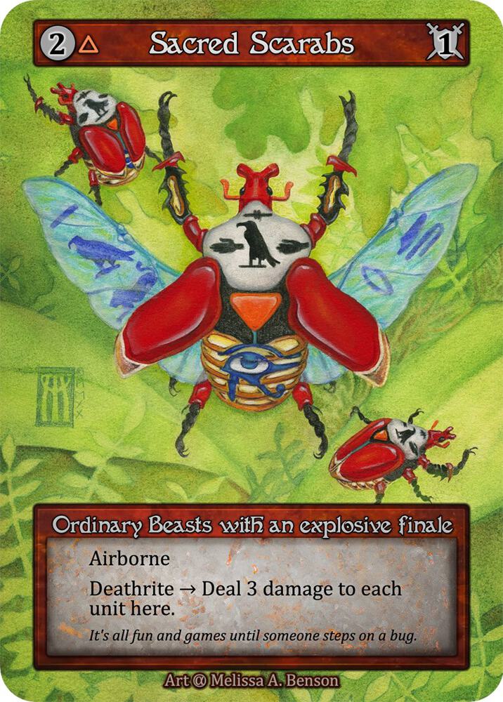 Sacred Scarabs — Alpha card