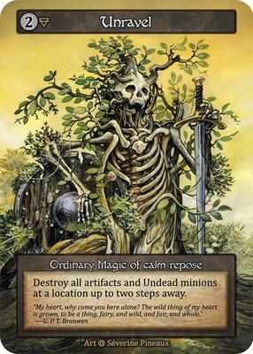 Unravel — Alpha card