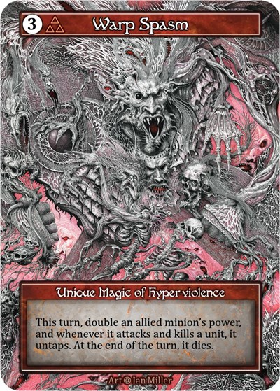 Warp Spasm (Foil) Alpha Unique Sorcery card — value and price