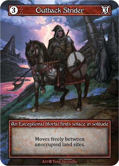 Outback Strider (Foil) Alpha Exceptional Sorcery card — value and price