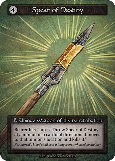 Spear of Destiny (Preconstructed Deck) Alpha card price