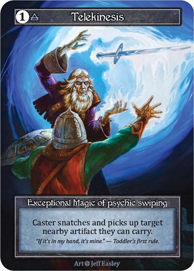 Telekinesis (Foil) Alpha Exceptional Sorcery card — value and price