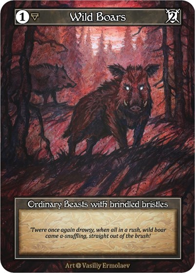 Wild Boars (Foil) Alpha card price